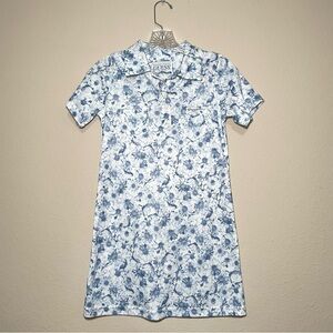 Girls Vintage Guess Blue Floral Made‎ In USA Dress Size Large